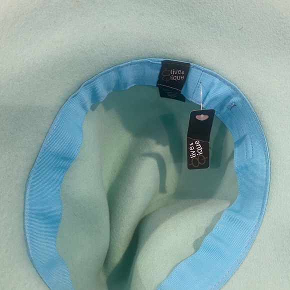 Mint green Fedora hat - Picture 4 of 4